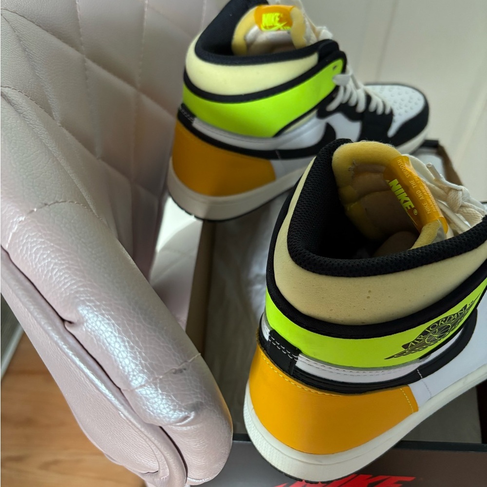 Nike High-Tops with Yellow and Green Accents